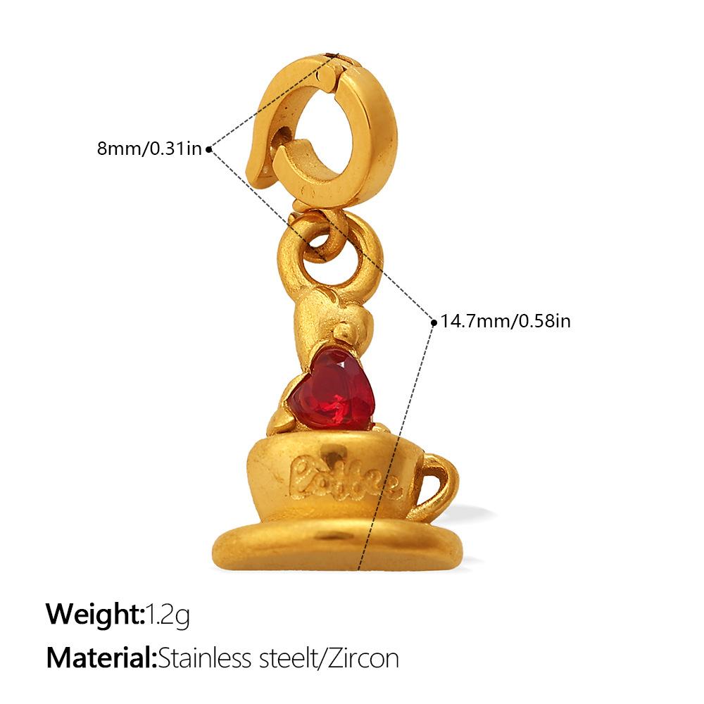 Fashion summer seaside wind DIY castle mushroom multi-element bikini buckle pendant cute enamel accessories