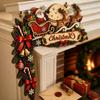 Holiday Themed Wooden Christmas Door Frame Ornament Holiday Door Edge Decoration  Christmas Party