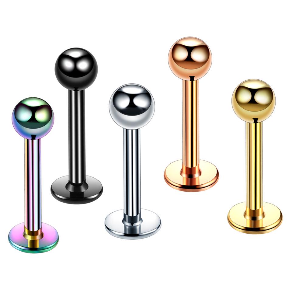 Stainless Steel Tapered Ball Labret Stud and Body Piercing Jewelry