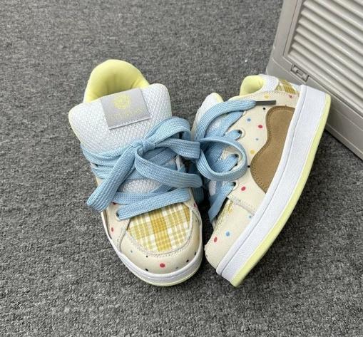 Fashion Couple Sneakers, Casual Daily, Ins Trend, Niche Design, Mandarin Duck Shoes, Dopamine Color Matching Casual Day