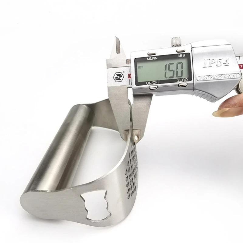 Celokruhový lis na česnek z nerezové oceli 304 Ruční zakřivený drtič česneku Mletí česnekové pyré Kuchyňský nástroj s otvírákem na láhve