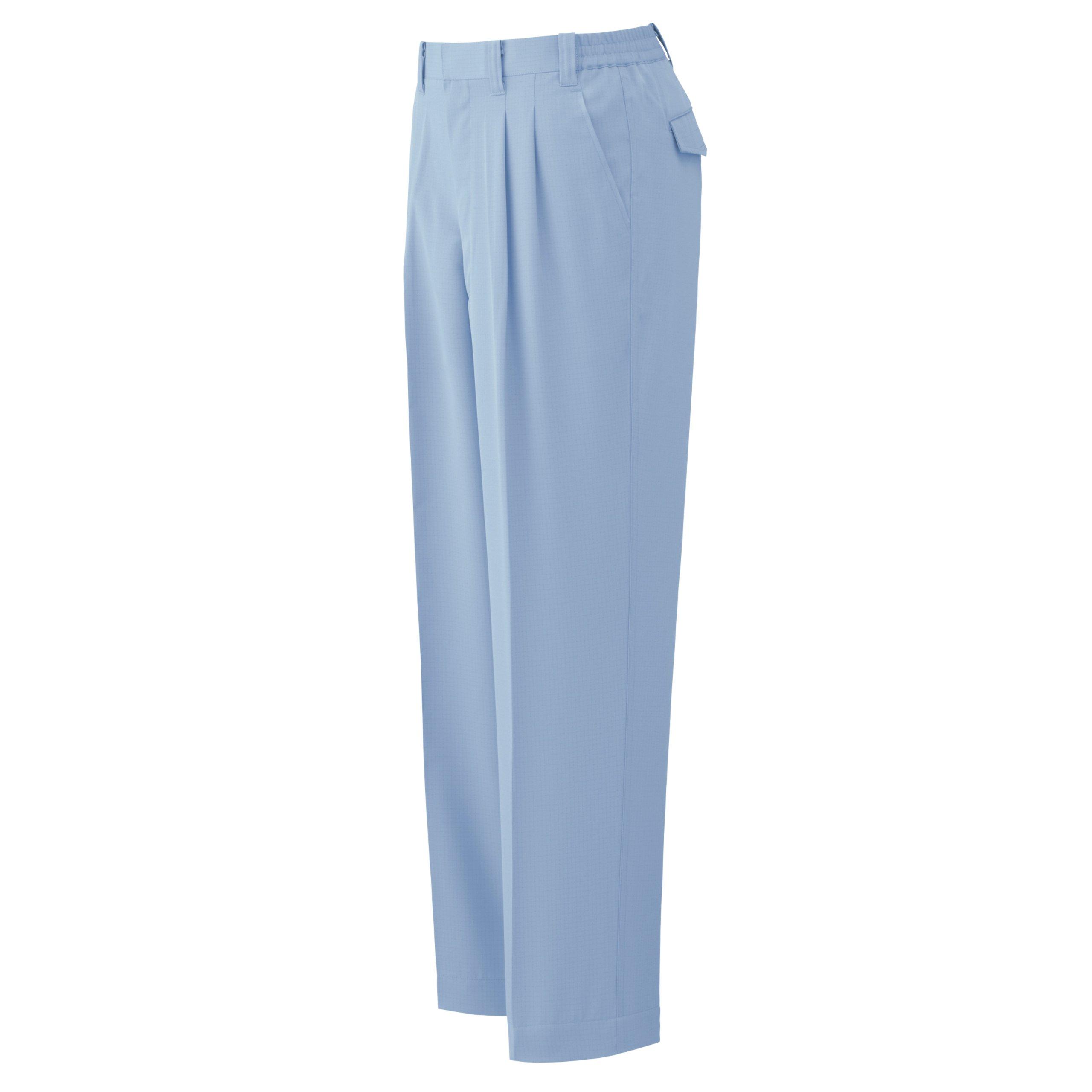 

Verdexel ESD IEC Compatible Work Sweat Quick Wrinkle Breathable VES73 Blue M [Midori Anzen] Clothes, Slacks, Unisex, Wide, Antistatic, Absorbent, синій