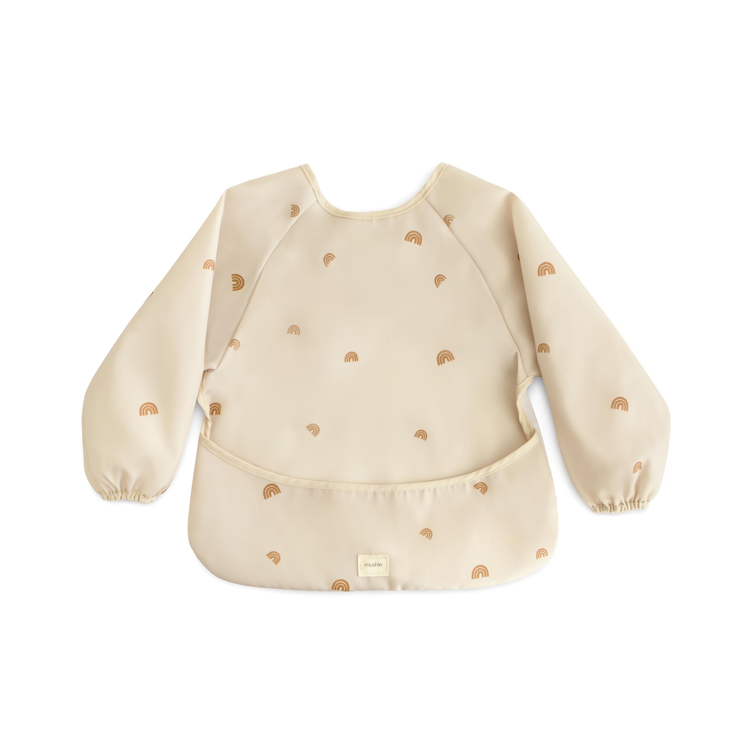 

Mushie Детский радужный слюнявчик для кормления, длинный, фартук, рукав, один размер