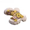 Blumen Damen Plateau Hausschuhe High Heels Sandalen Sommer Mode Schuhe Frau 2025 Strand Pantoletten Freizeitkleid Flip Flops Mujer