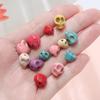 20pcs/Lot Colorful Stone Skull Beads Synthetic Turquoise Spacer Bead for Bracelet Necklace DIY Jewelry Making Accessories