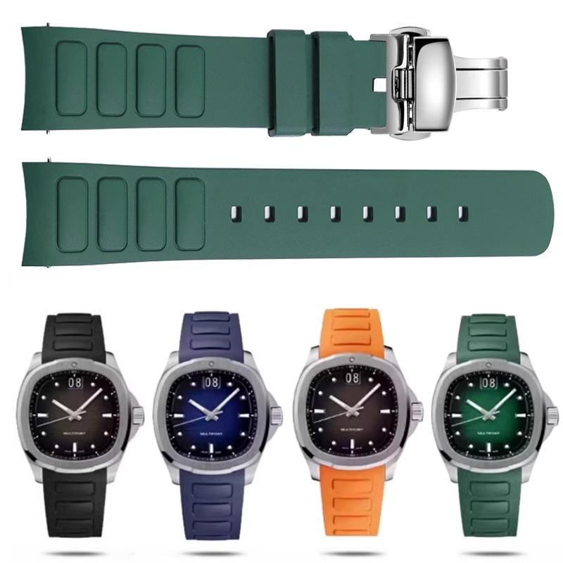 For Mido Multifort TV M049.526 Waterproof Rubber Watch Strap 22mm M049 Curved Interface Silicone Watch Accessories Watchband
