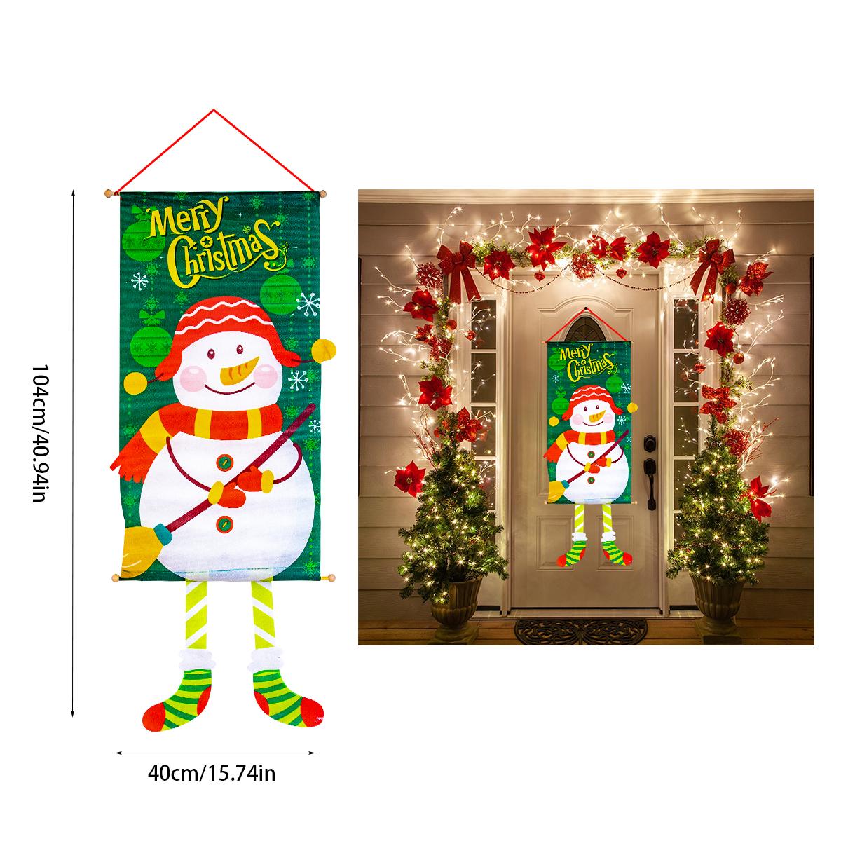 

Christmas Decorations Red Merry Christmas Porch Sign Xmas Hanging for Home door Banner Ornament New Year Navidad noel 2025 decor