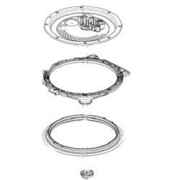 

Внутренняя крышка рисоварки Toshiba 320A2362