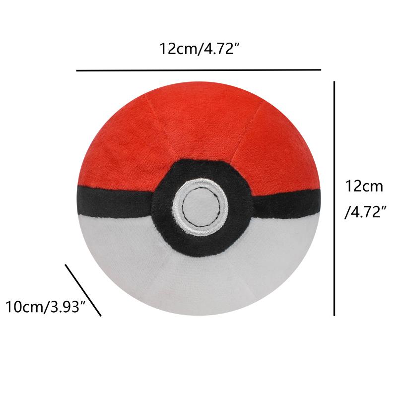 Kawaii Poke Ball Plush Doll Ultra Master Ball Pokeball Beast Ultra Ball Collectible Stuffed Keychain Pendant Toy Gift