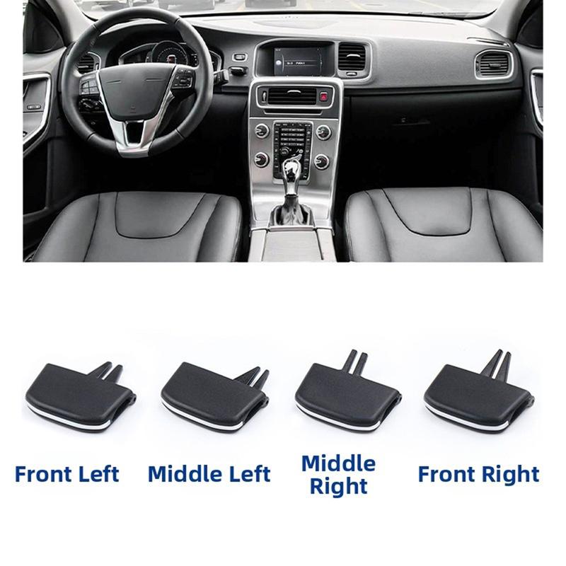 Air Conditioner Outlet Pick Tab Clip for Front Dashboard Use On For Volvo For V60 and for S60 2011 To ABS Vent Paddle