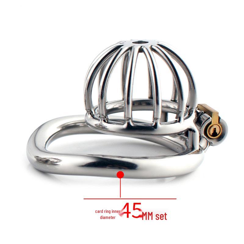 Men's Metal Chastity Cage BDSM Training Anti-Cheating Erotic Micro Punishment Toy