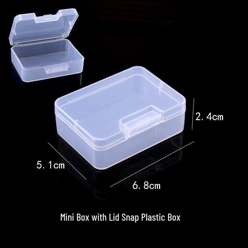 PP Transparent Dustproof Lock Box for Jewelry, Keys, Electronic Parts, and Ornaments