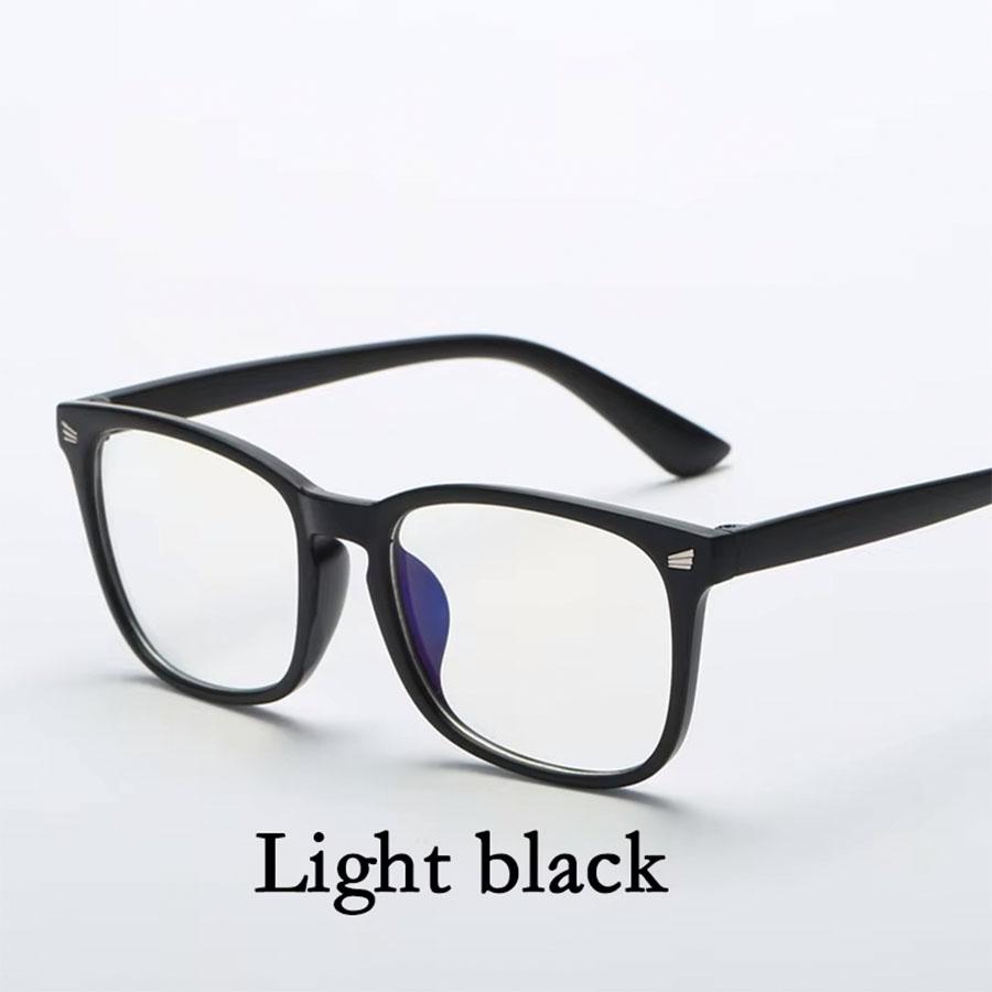 Fashion Unisex Square Glasses Plain Glasses Full Frame Glasses for Men and Women Radiation Protection Optical Glasses