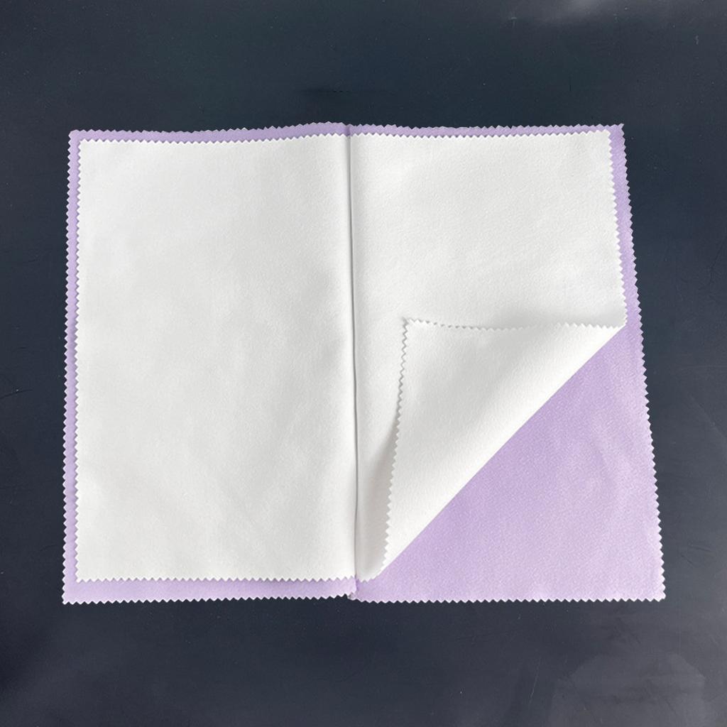 Silverwork Polishing Cloth Four Layer Lock Stitch For Jewelry And Silverware Cleaning