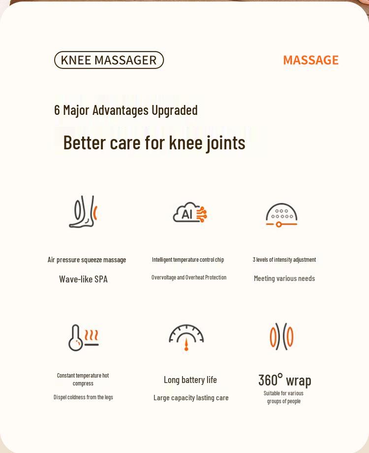 Leg Slimming Multi-Functional Air Wave Massager: Electric Pneumatic Decongestant with Constant Temperature Hot Compress