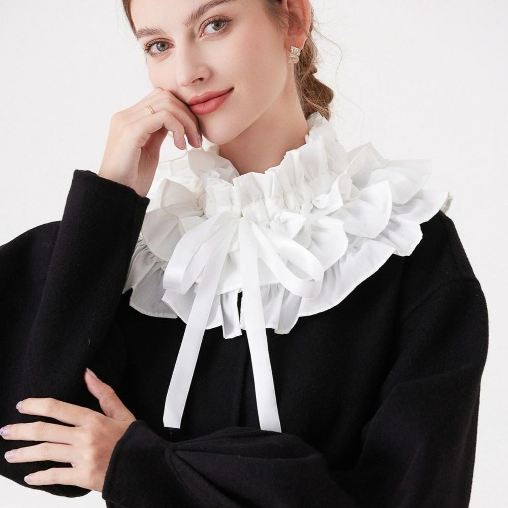 Cloth Decoration Detachable Collar Multi-layer Frilled Neckpiece Fashion False Collar Women