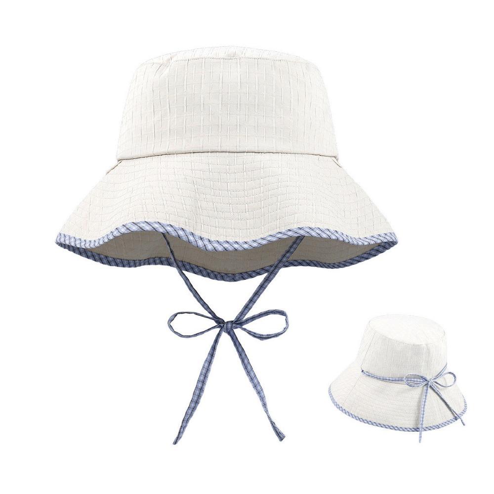 Bowknot Fisherman Hat Adjustable Sun Cap New Sunscreen Hat  Beach
