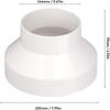 ABS Plastic Duct Reducer 8 to 6 Inch Ventilation Adapter Air Duct Adapter  Kitchen Exhaust