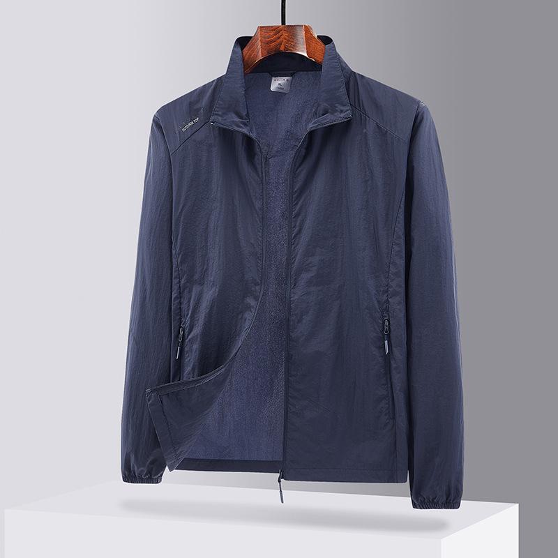 Cold Silk Cool Sunscreen Clothing Summer New UV Protection Fishing Sunscreen Clothing Men's Thin Jacket Jacket