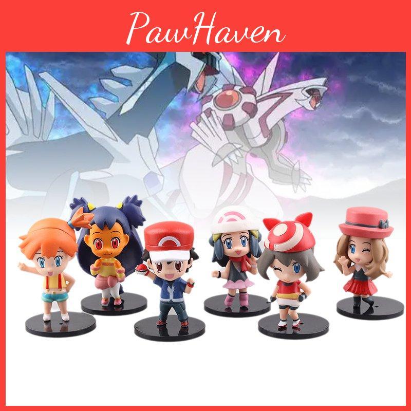 6pcs Character Pvc Toy Model Desktop Decoration Child Christmas Gift