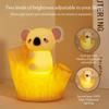 Cute Silicone Koala Tap Light USB Rechargeable Timed Night Light Soft Light Eye Protection LED Light Seven-color Gradient
