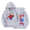 Kids Loose Fit Long Sleeve -Lined Pullover Hoodie with Graphic Print
