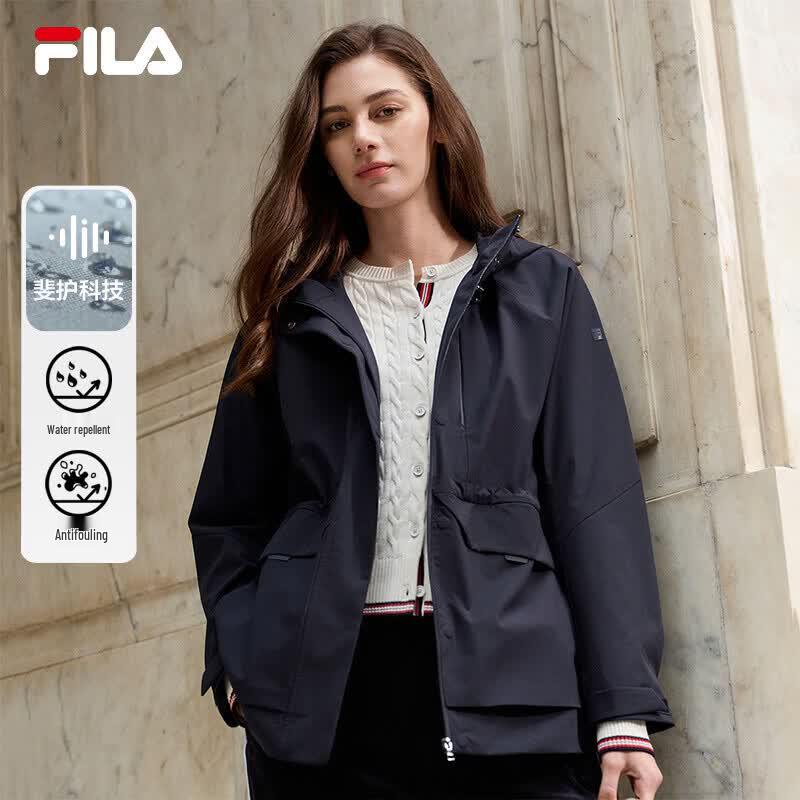 Женская водоотталкивающая ветровка с капюшоном FILA XL