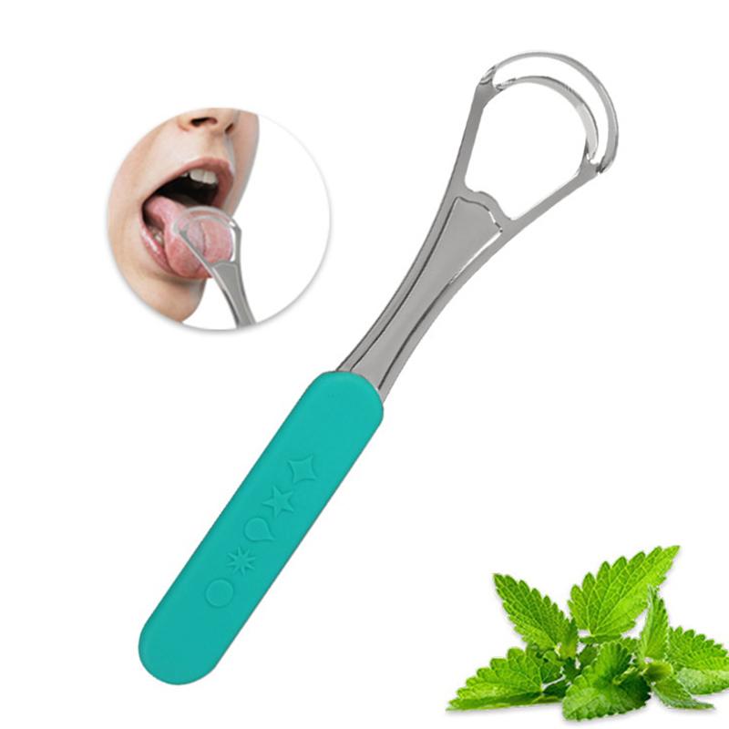 

1шт однослойный/двухслойный скребок для языка очиститель из нержавеющей стали свежее дыхание