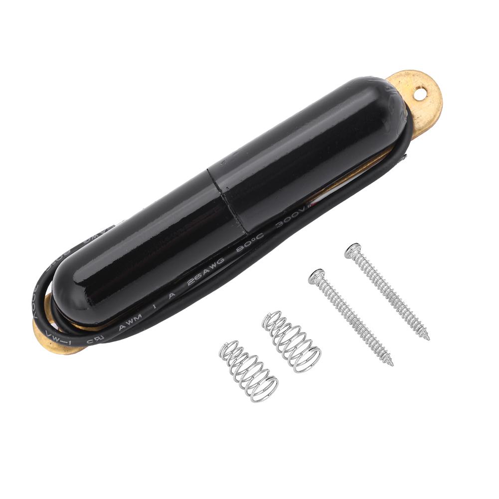 Alnico V Magnet Lippenstift-Röhren-Pickup E-Gitarren Single-Coil-Pickup für E-Gitarre (schwarz)