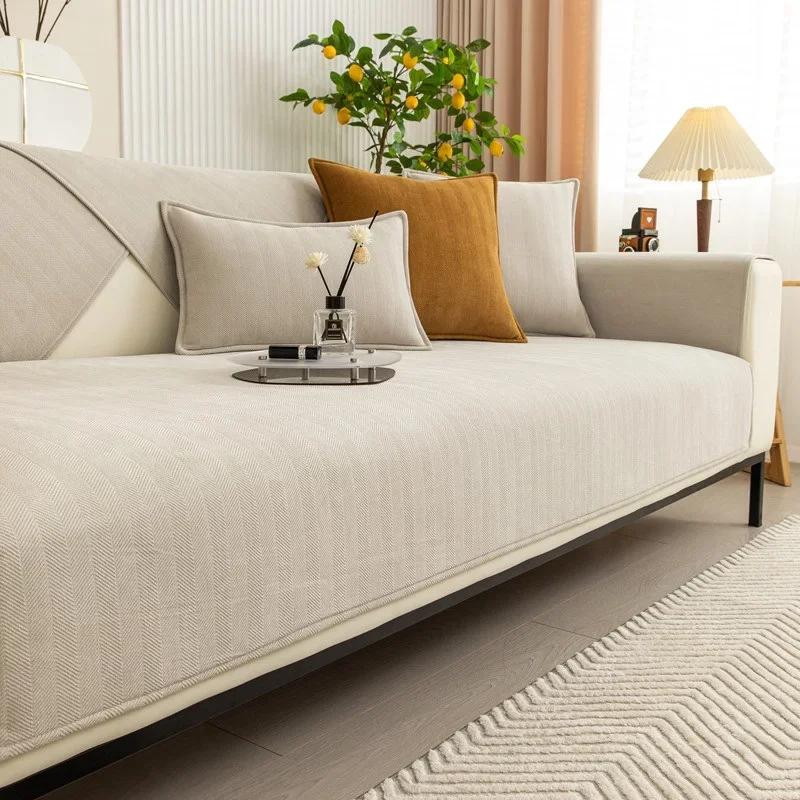 Modern Chenille Sofa Cover Towel Entire Season Universal Simple Design Anti-cat Scratch Sofa Blanket Covers for Home Decor