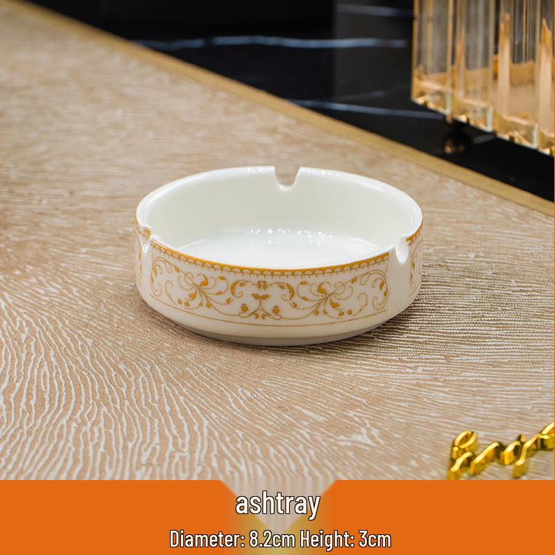 Sun Island Goldrand Bone China Tiefer Teller: Suppen-, Abendessen-, Reis- und Dessertteller - Elegantes Keramikgeschirr.