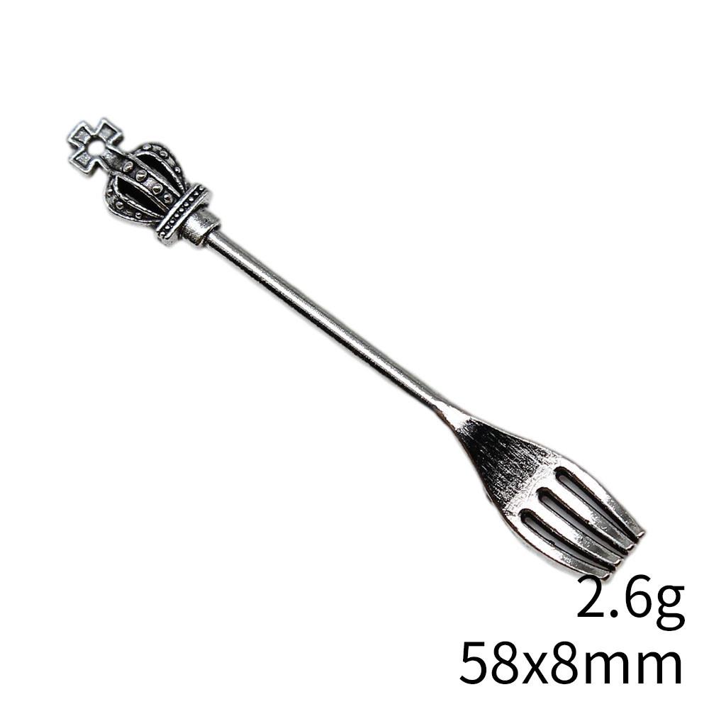 Christmas Decorations Charms For Bracelet Tableware Fork Spoon Charms Pendant Art Supplies Pendant