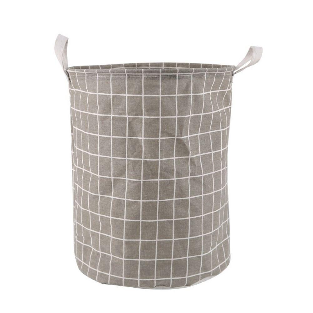 

Household Clothes Toys Storage Basket Cotton Linen Floding Laundry Basket For Toyd Clothes Socks серый