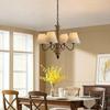 French retro solid wood Pendant lamp bedroom main light living room light Homestayrestaurant interior decoration chandelier