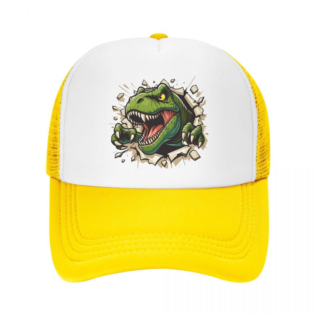Berretto da Baseball Personalizzato Wild Trex Dinosauro Ruggenti Unisex Donna Traspirante Cappellino Trucker per Esterno Snapback