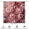 Pink Peony Bath Shower Curtain Home Decor Bathroom Accessories for Women's Bathtub Decoration Pink Flower Shower Curtains with