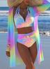 New Women Bikini Set 3 Piece Sexy Swimsuit Summer Beachwear Push Up Plus Size