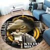 Kylian Mbappe Round Area Rug,Carpet Rug for Living Room Bedroom Sofa Playroom Decor,Non-slip Floor Mat