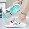 Fashion Men Massage Slippers Indoor Outdoor Sandals Beach Casual Shoes Slides Men's Sandals Big Size Comfortable Soft Plus Size