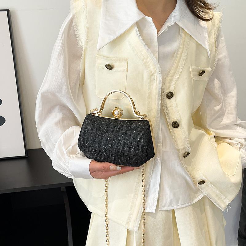 European and American 2025bags New Handbag Full of Diamonds Niche Sense One-shoulder Crossbody Women's Bag Internet Celebrity Dinner Bag