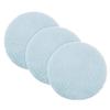 Uxcell Dollhouse Miniature Carpet 3-Piece Set 1:12 Fluffy Dollhouse Rug Accessories Dollhouse Furniture Decorations Play Set Blue Round