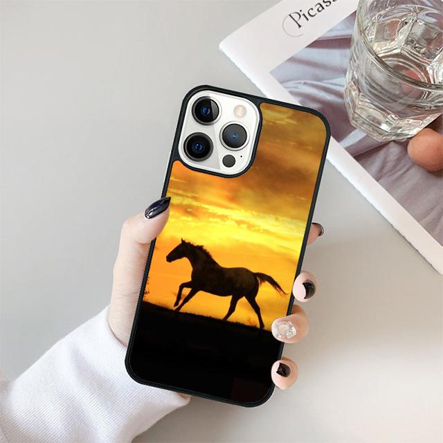 Wild Horses Running At Sunset Cover For iPhone 17 Air 15 16 14 13 12 Pro Max 11 Pro Max Plus Phone Case Coque