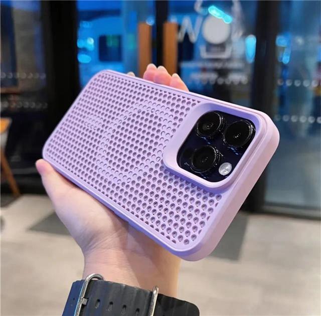 For iPhone 16 Pro Max Luxury Magsafe Magnetic Heat Dissipation Mesh Phone Case For iPhone 11 12 13 14 15 16Plus Protective Cover