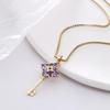 Fashionable Heart Titanium Steel Necklace: Women's Clavicle Chain, Hip Hop Style, Niche Design.