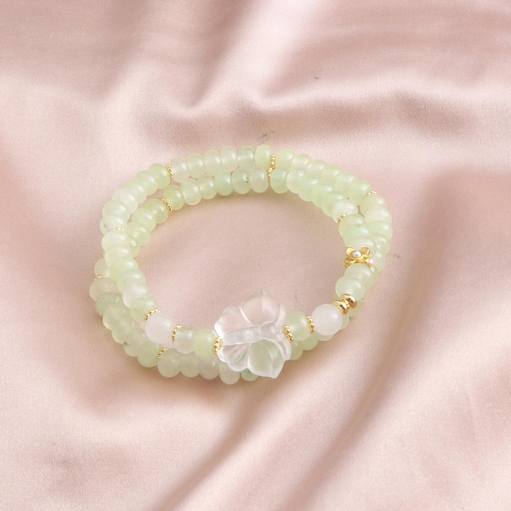 Armband Natürlicher Traubenstein Frisches Kristallarmband Chalcedon Pixiu Blume Marke Mode Frisch Dopamin