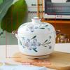 Ru Han Underglaze Ceramic Soup Pot with Lid