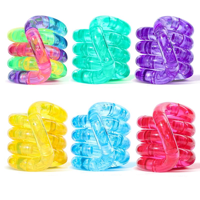 Zabawne Edukacyjne Sensoryczne Zabawki Fidget Kreatywny Odkształcalny Węzeł Łańcuszek Spinner Zabawka do Redukcji Lęku i Stresu Dziecko Nastolatek ADHD