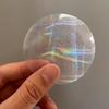 100 Pièces Couvertures de Badges Rondes Film Laser Motif Étoile PVC Transparent Film pour Badges Multiples Styles Fabrication DIY