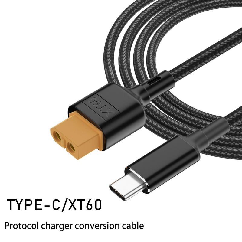 Fits For Toolkitrc M6 M6D M7 M8S and AMASS, USB Type C to XT60 Converter Charging Cable, Aeronautical Car Model PD Protocol Cord