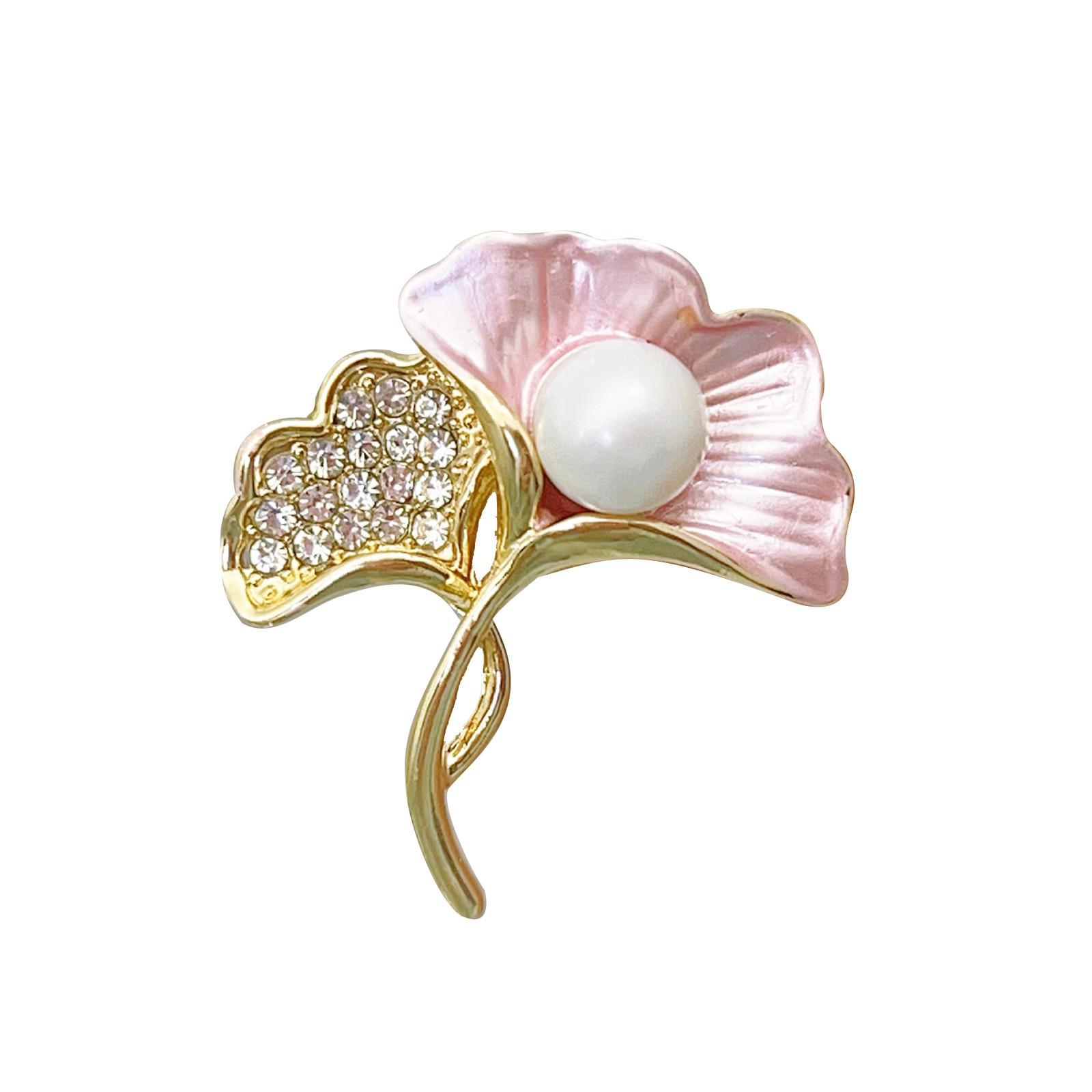 

Листовая жемчужина Брошь High-End NNiche Роскошная женская одежда High-End с пряжкой на талии Корсажная булавка Ювелирные изделия One Size